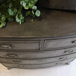 Not For Sale - Tia : Bow Front Mahogany Chest of Drawers