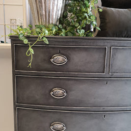 Not For Sale - Tia : Bow Front Mahogany Chest of Drawers