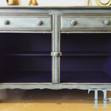 Not For Sale - Ira: Oak hand painted & stencilled sideboard