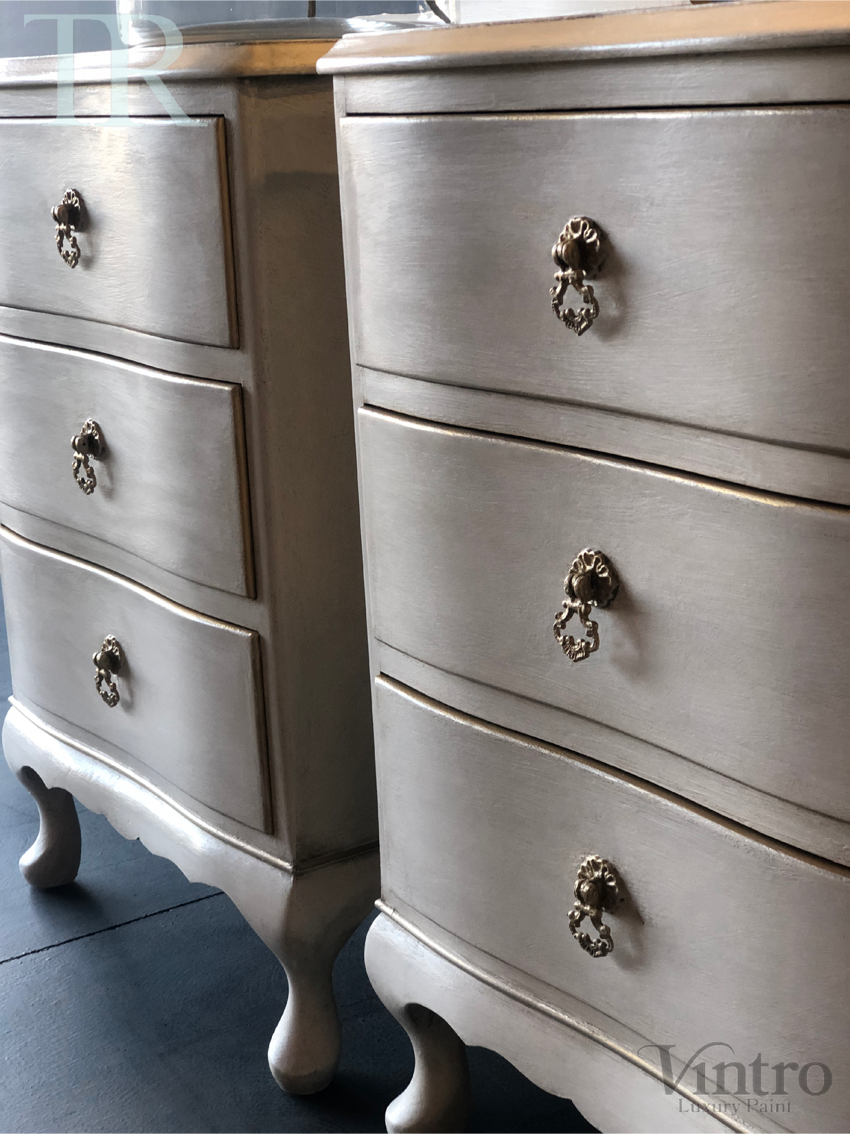 Not For Sale - Commissioned Queen Anne Bedside Tables