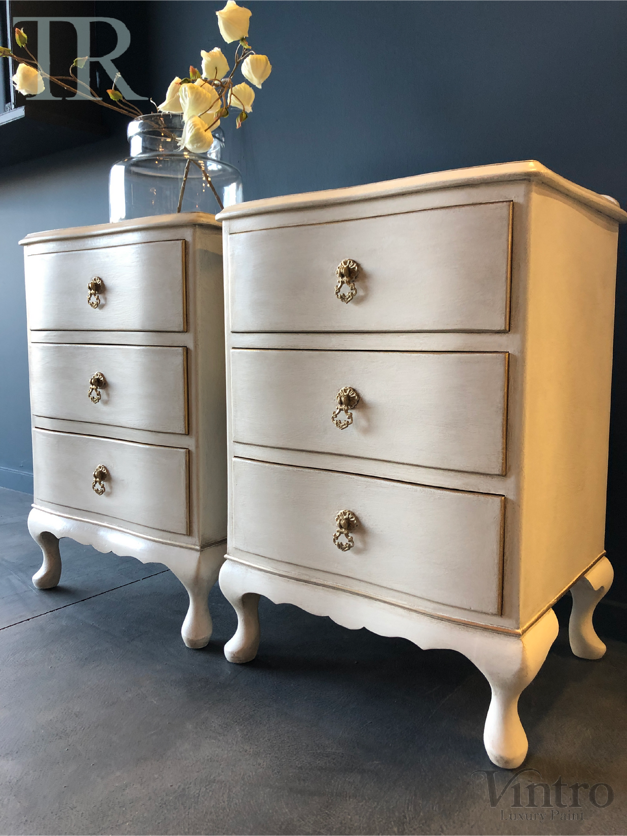 Not For Sale - Commissioned Queen Anne Bedside Tables