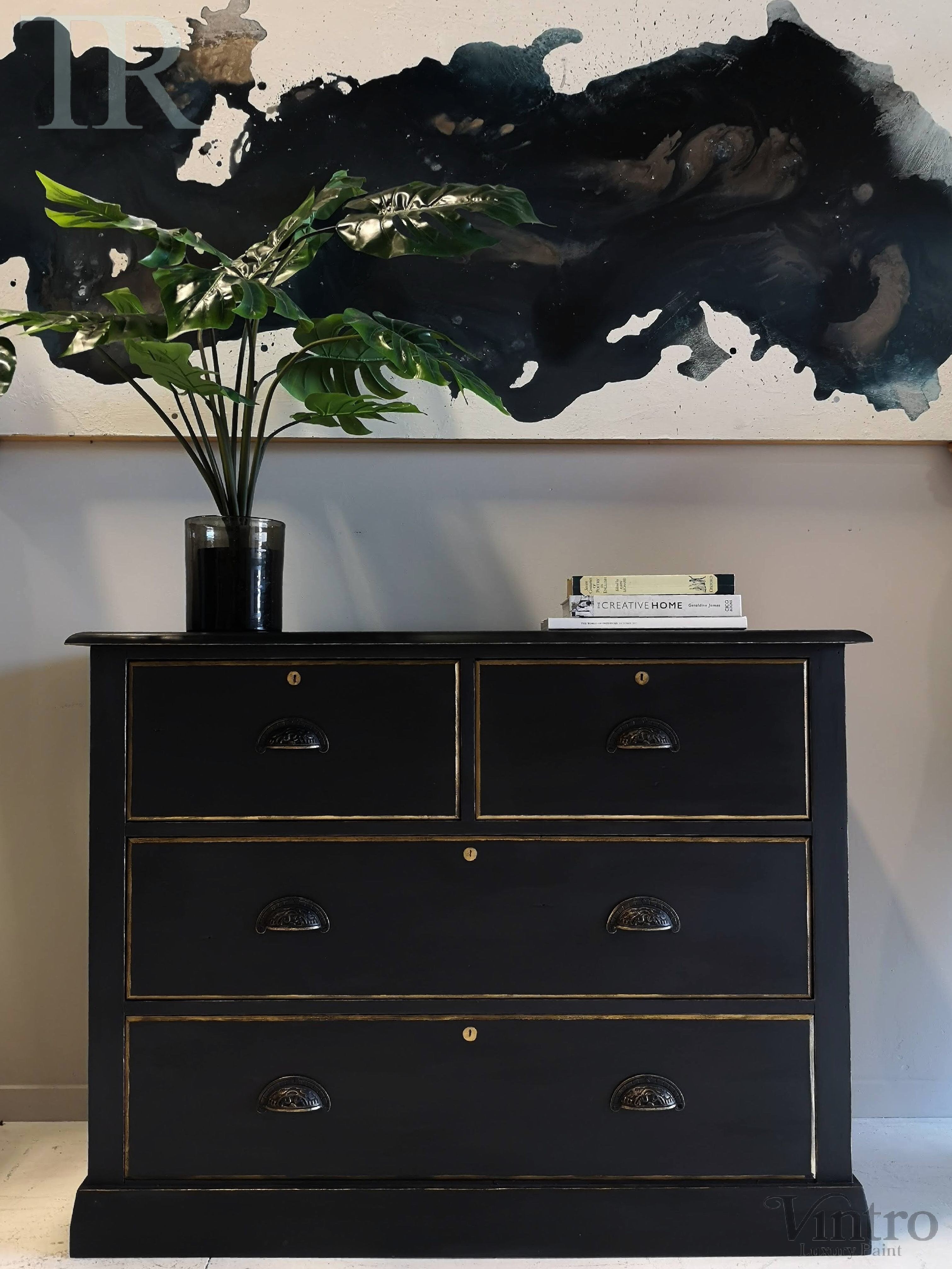 Not For Sale - Commissioned Set of Drawers in Victorian Black
