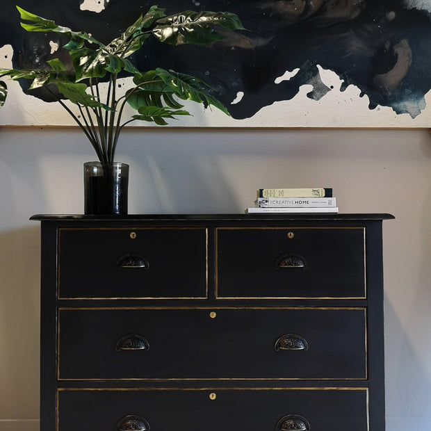 Not For Sale - Commissioned Set of Drawers in Victorian Black