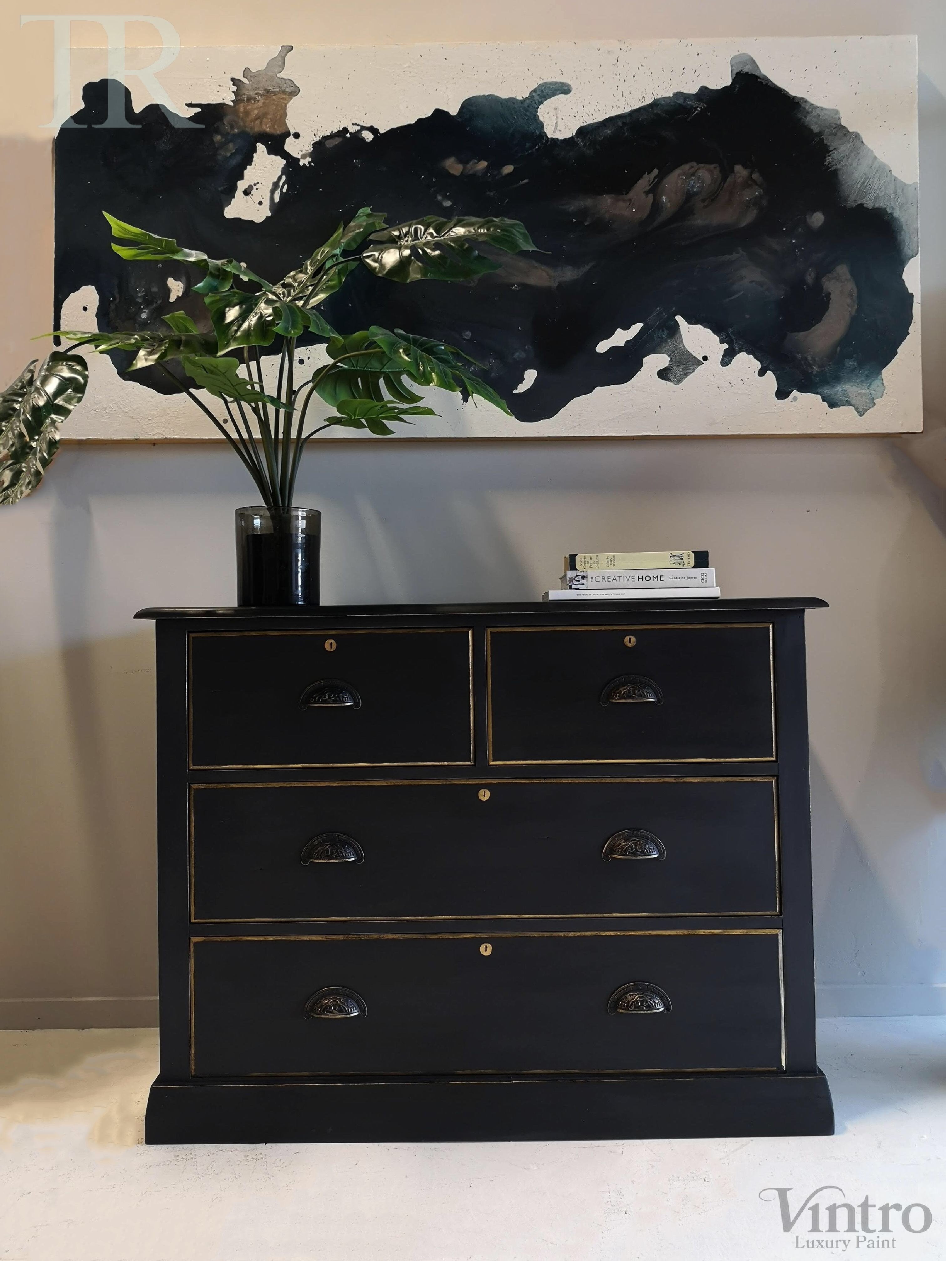 Not For Sale - Commissioned Set of Drawers in Victorian Black