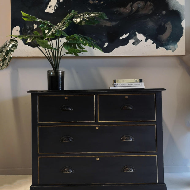 Not For Sale - Commissioned Set of Drawers in Victorian Black