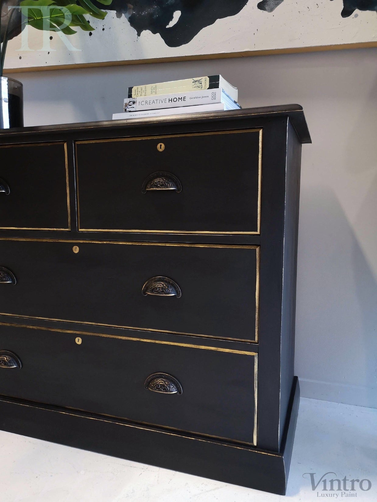 Not For Sale - Commissioned Set of Drawers in Victorian Black