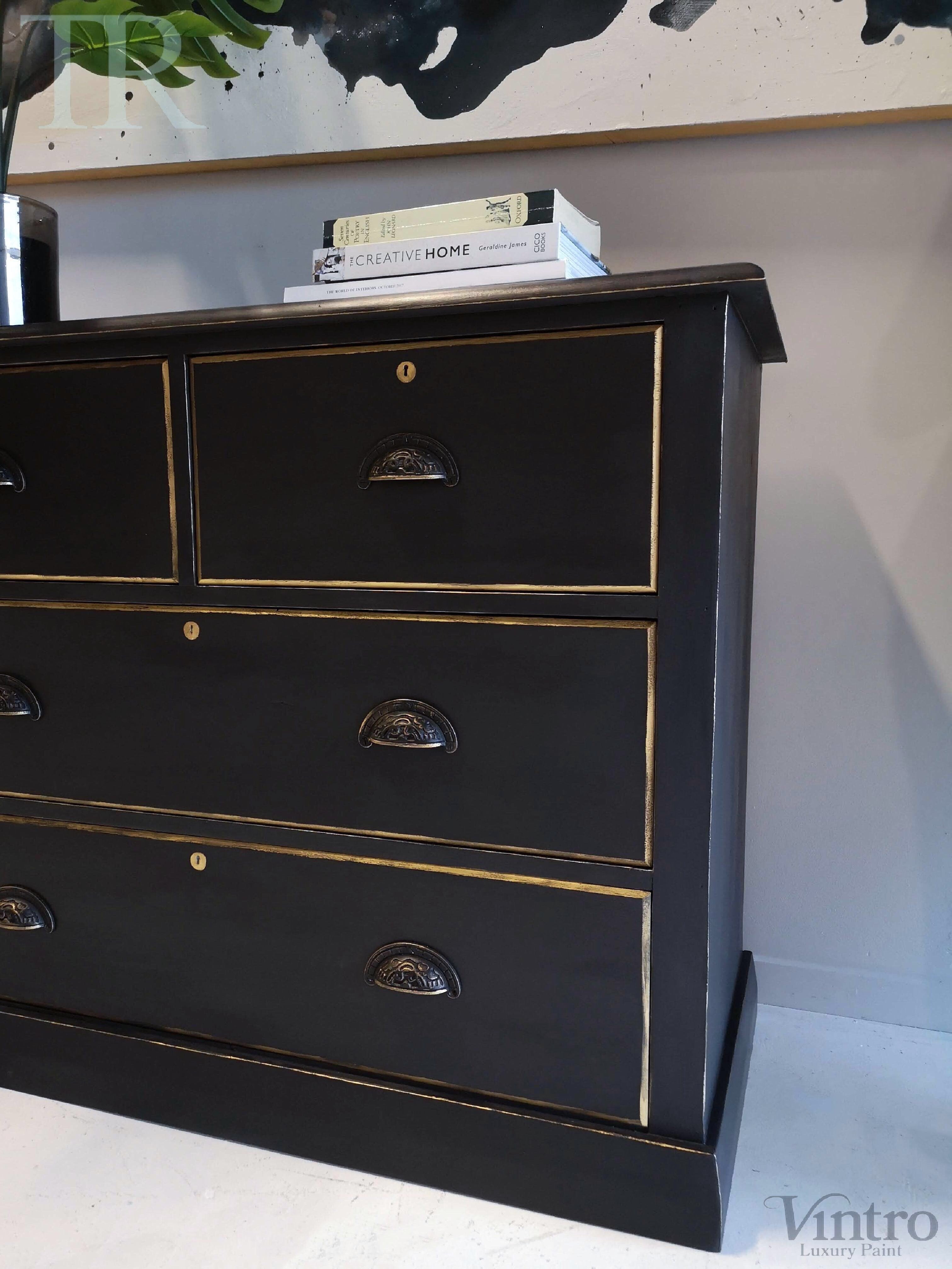 Not For Sale - Commissioned Set of Drawers in Victorian Black