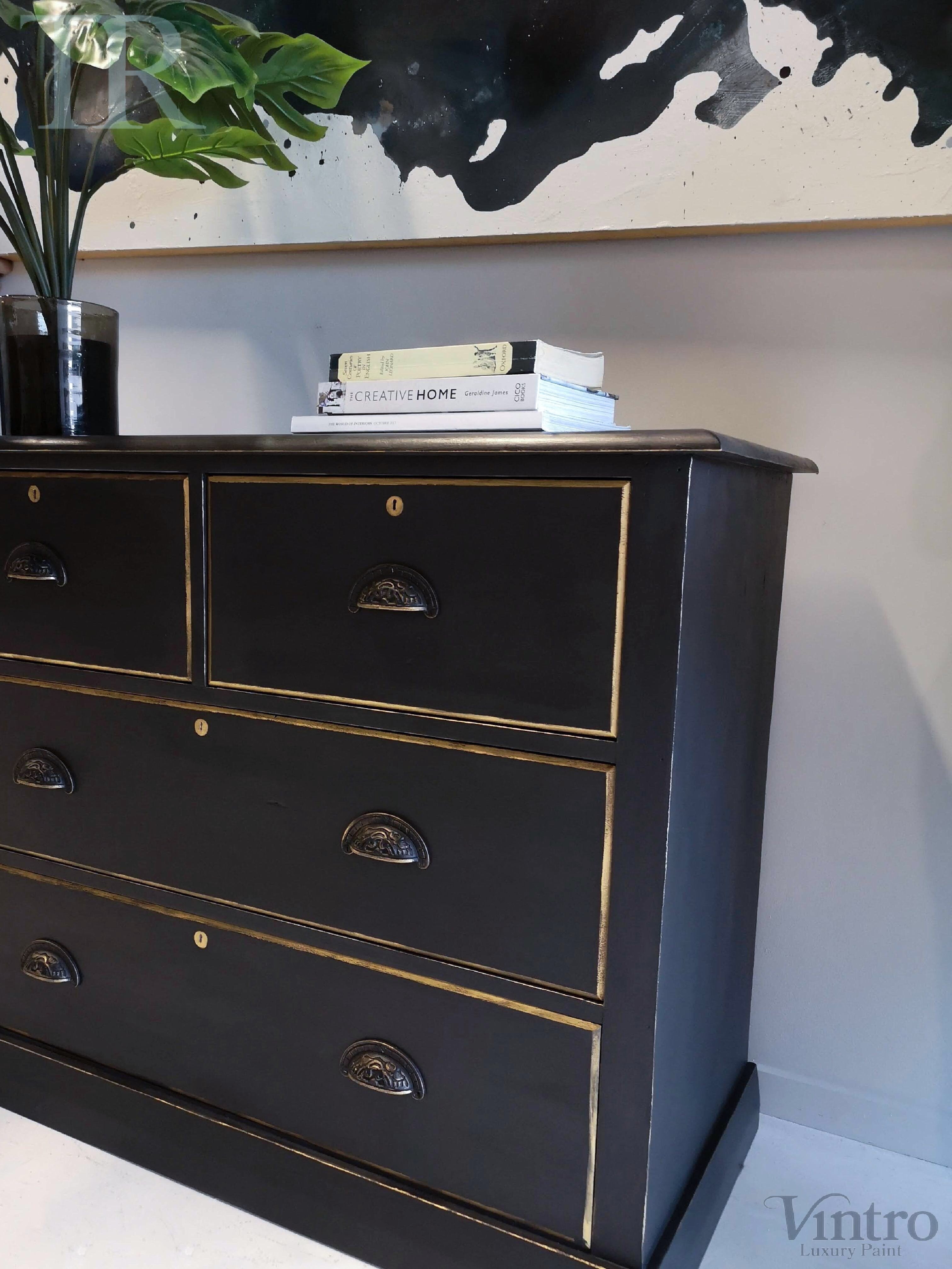 Not For Sale - Commissioned Set of Drawers in Victorian Black