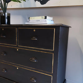 Not For Sale - Commissioned Set of Drawers in Victorian Black