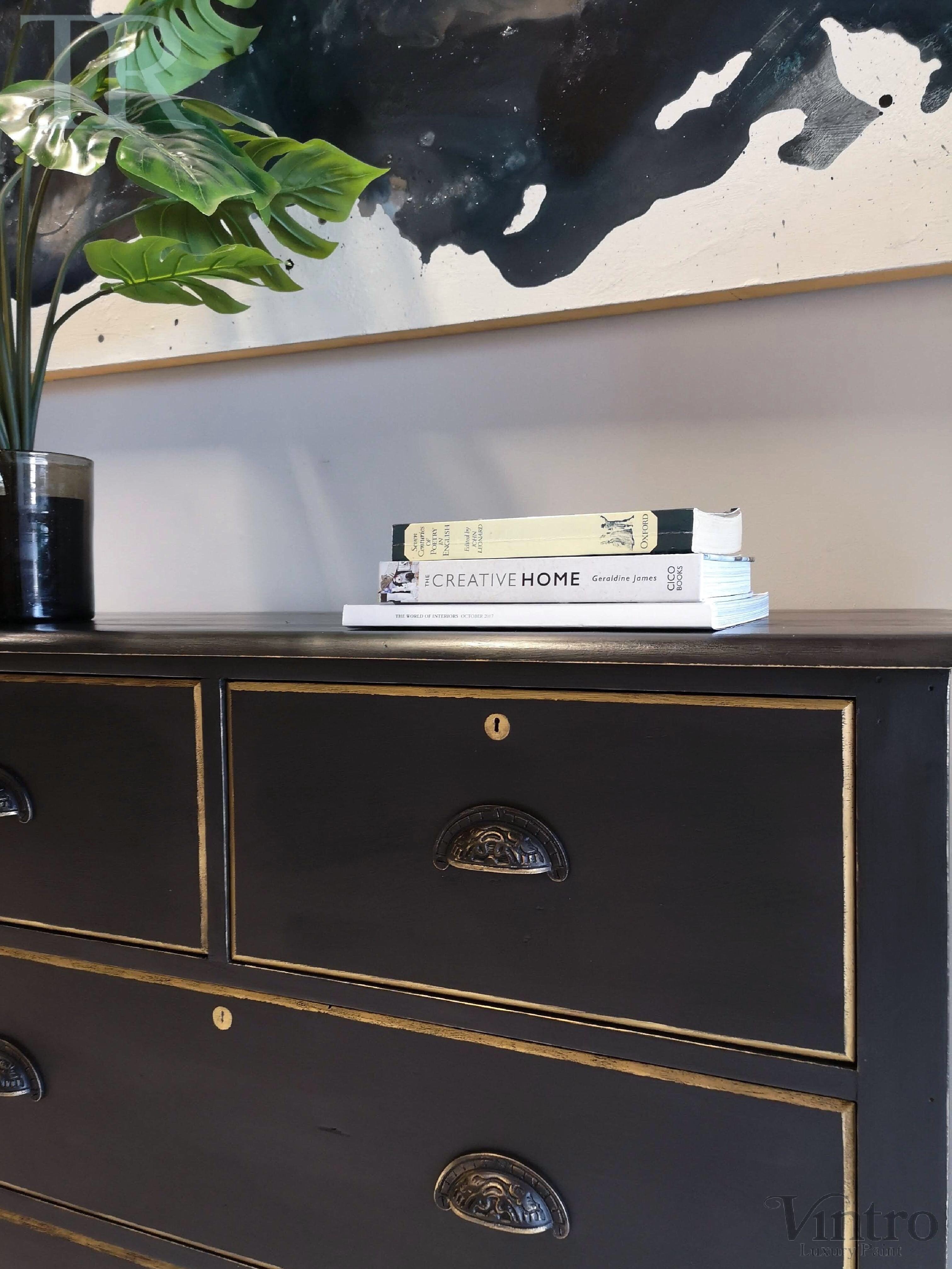Not For Sale - Commissioned Set of Drawers in Victorian Black