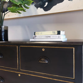 Not For Sale - Commissioned Set of Drawers in Victorian Black