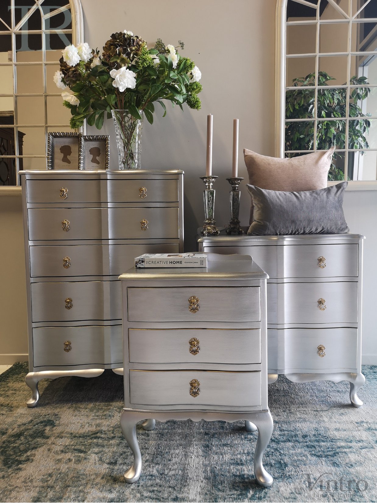 Not For Sale - Commissioned Metallic Bedroom suite