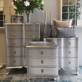 Not For Sale - Commissioned Metallic Bedroom suite