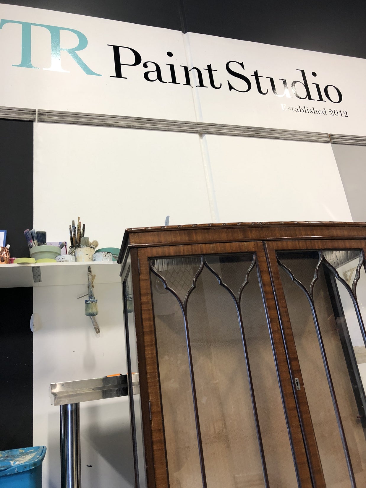 Not For Sale - Commissioned Display cabinet in a brushed pewter