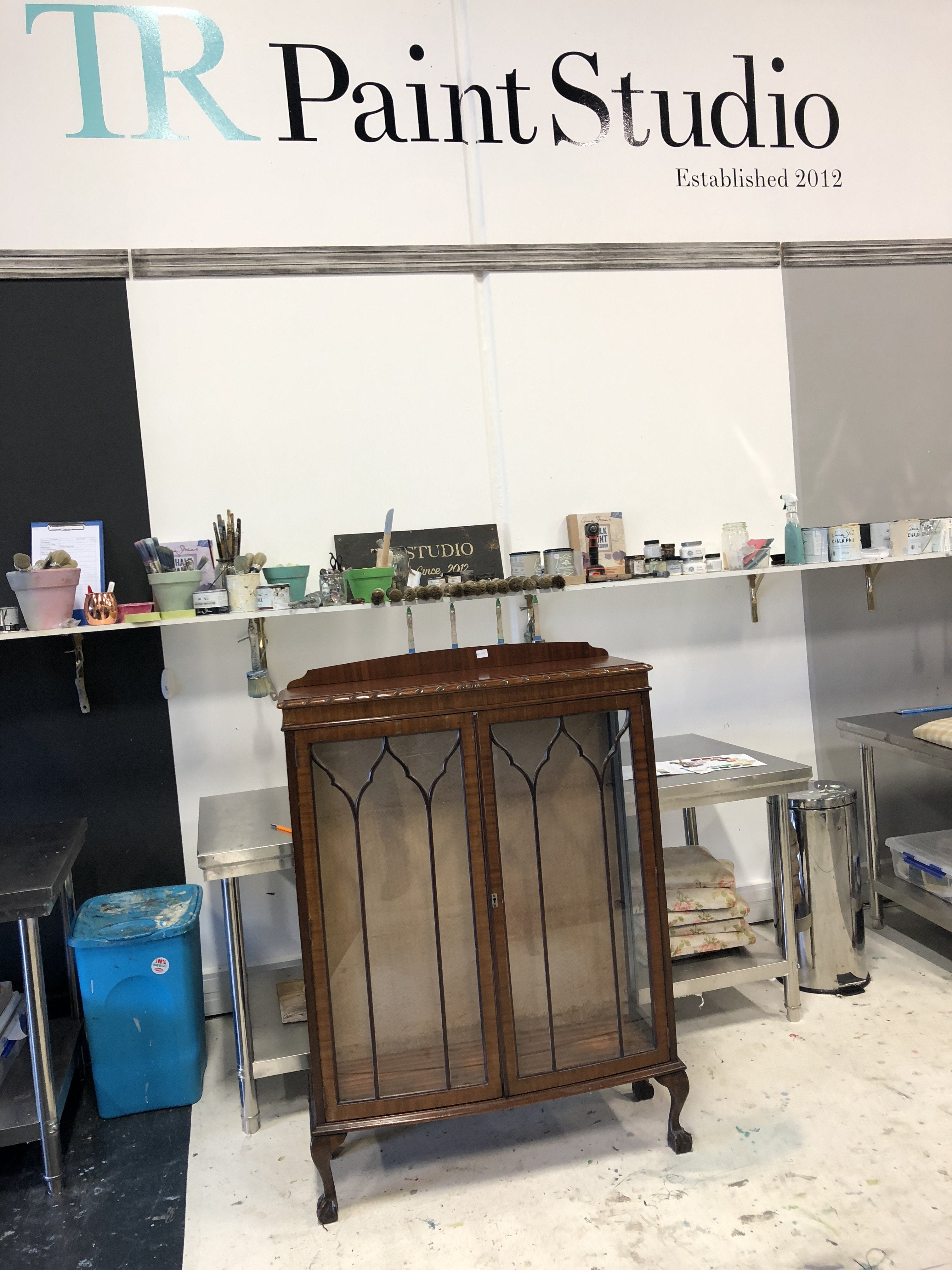 Not For Sale - Commissioned Display cabinet in a brushed pewter