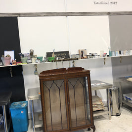 Not For Sale - Commissioned Display cabinet in a brushed pewter