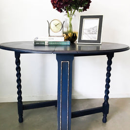 Not For Sale - Celia: Narrow Antique Drop-leaf Table