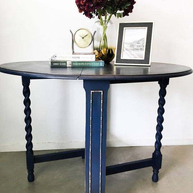 Not For Sale - Celia: Narrow Antique Drop-leaf Table