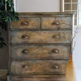 Not For Sale - Charlotte : Textured & farmhouse rustic set of drawers