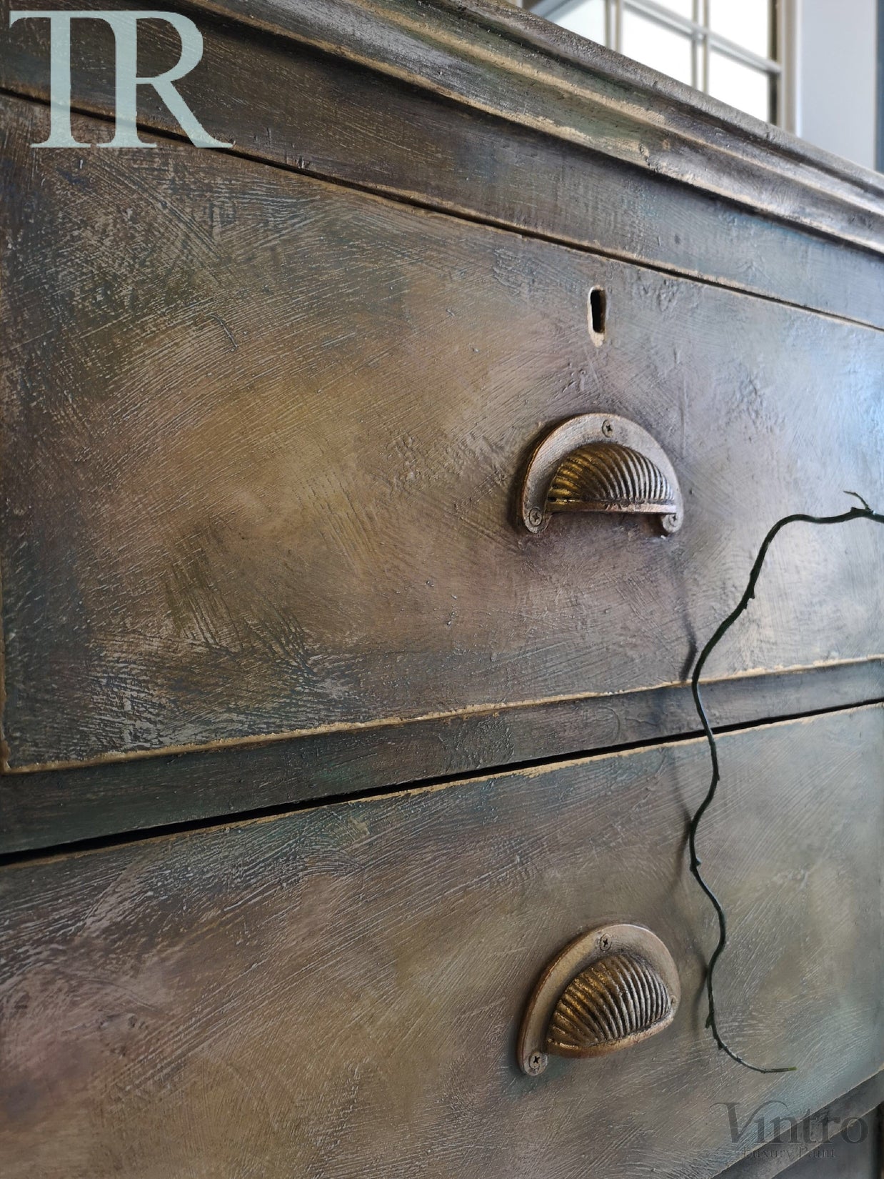 Not For Sale - Charlotte : Textured & farmhouse rustic set of drawers