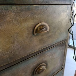 Not For Sale - Charlotte : Textured & farmhouse rustic set of drawers