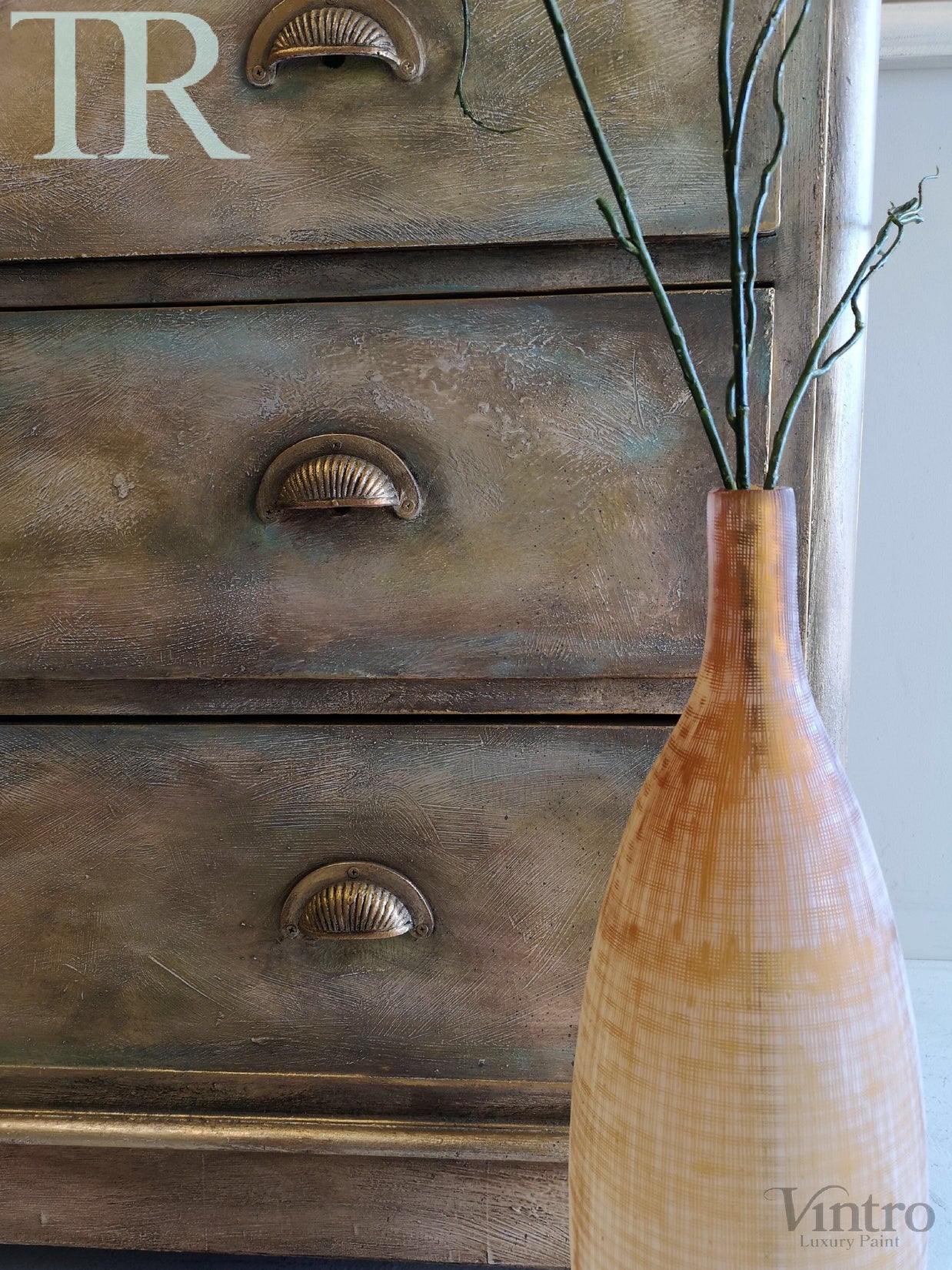 Not For Sale - Charlotte : Textured & farmhouse rustic set of drawers