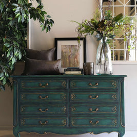 Not For Sale - Eve: Hand painted feature chest of drawers.