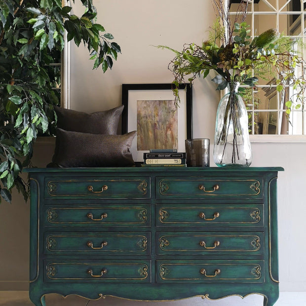 Not For Sale - Eve: Hand painted feature chest of drawers.