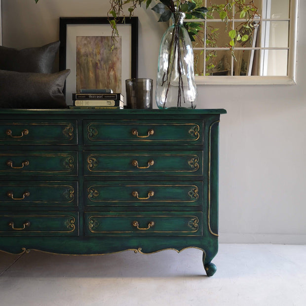 Not For Sale - Eve: Hand painted feature chest of drawers.