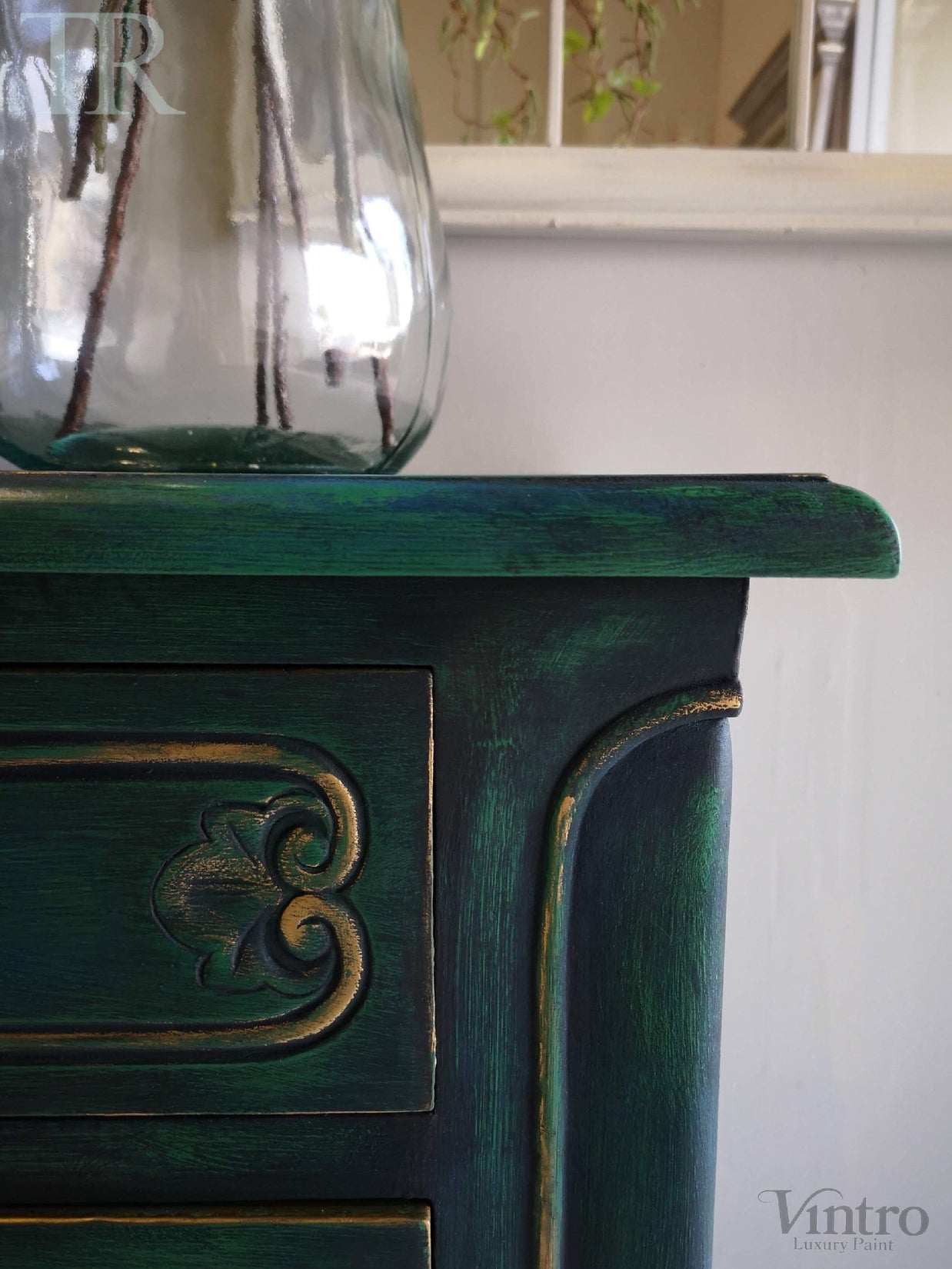 Not For Sale - Eve: Hand painted feature chest of drawers.