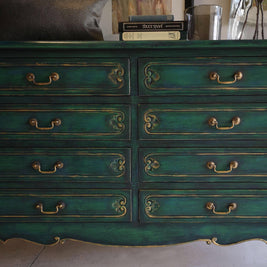 Not For Sale - Eve: Hand painted feature chest of drawers.