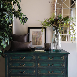 Not For Sale - Eve: Hand painted feature chest of drawers.