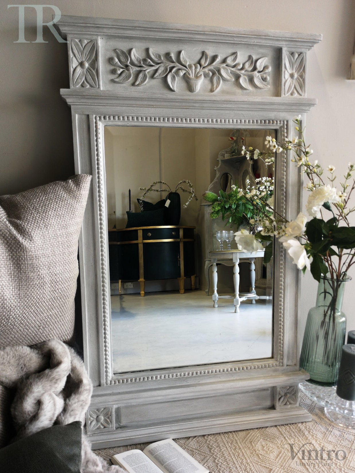 Not For Sale - Morgan: Hand painted french style mirror