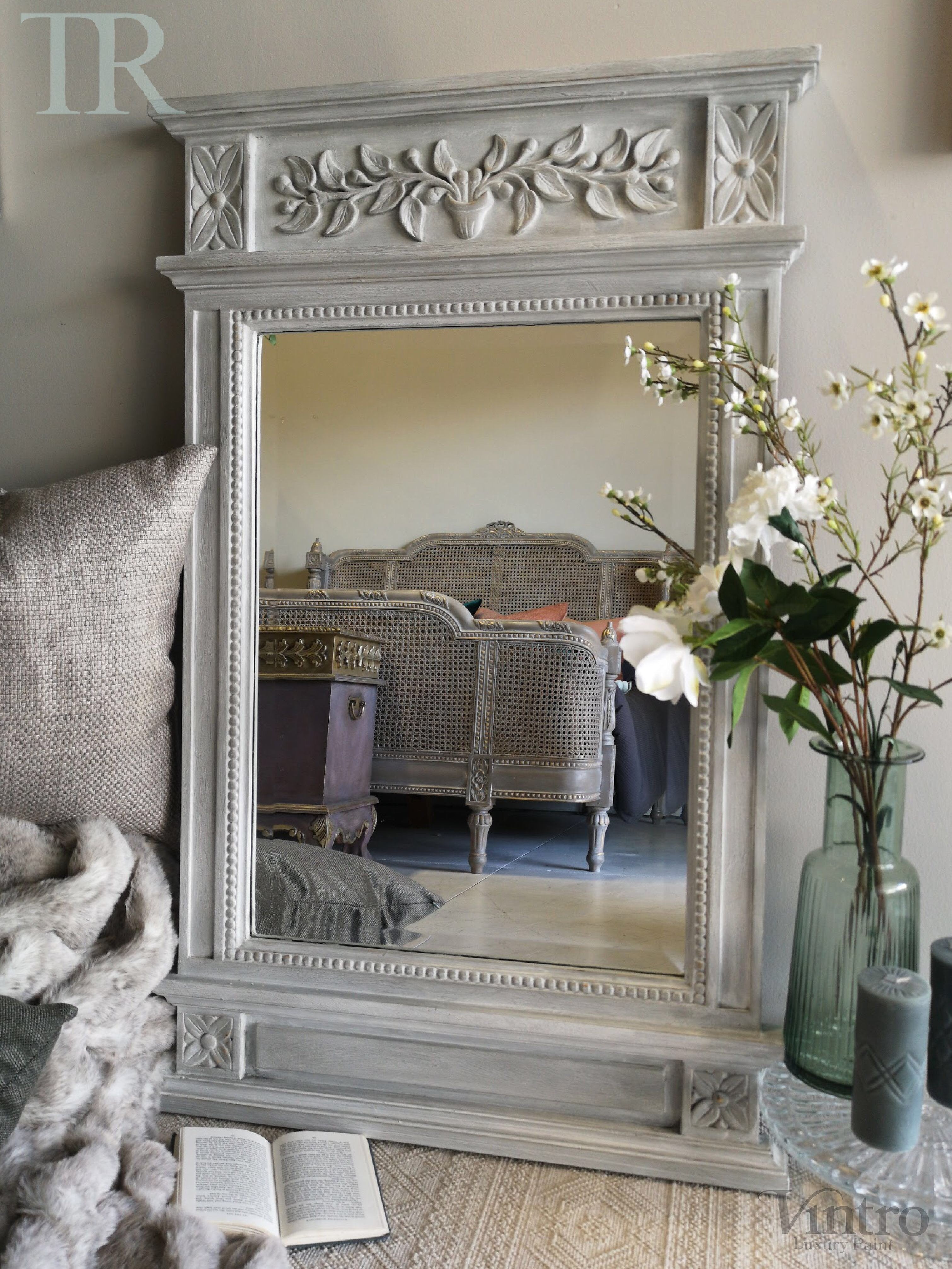 Not For Sale - Morgan: Hand painted french style mirror