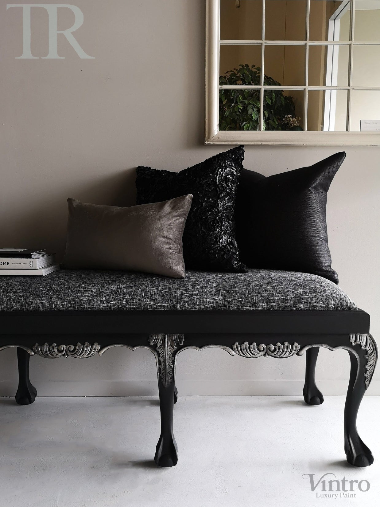 Not For Sale - Olive: carved classic contemporary stool