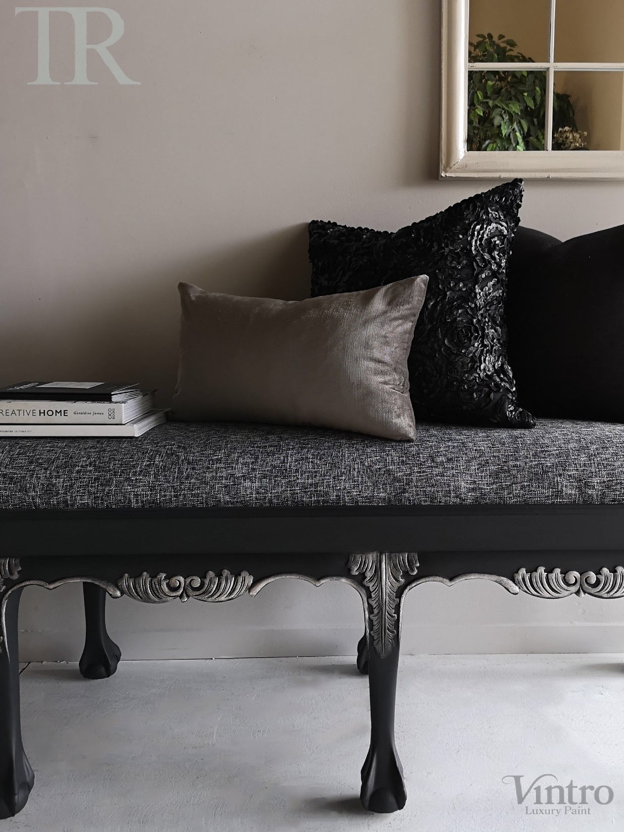 Not For Sale - Olive: carved classic contemporary stool