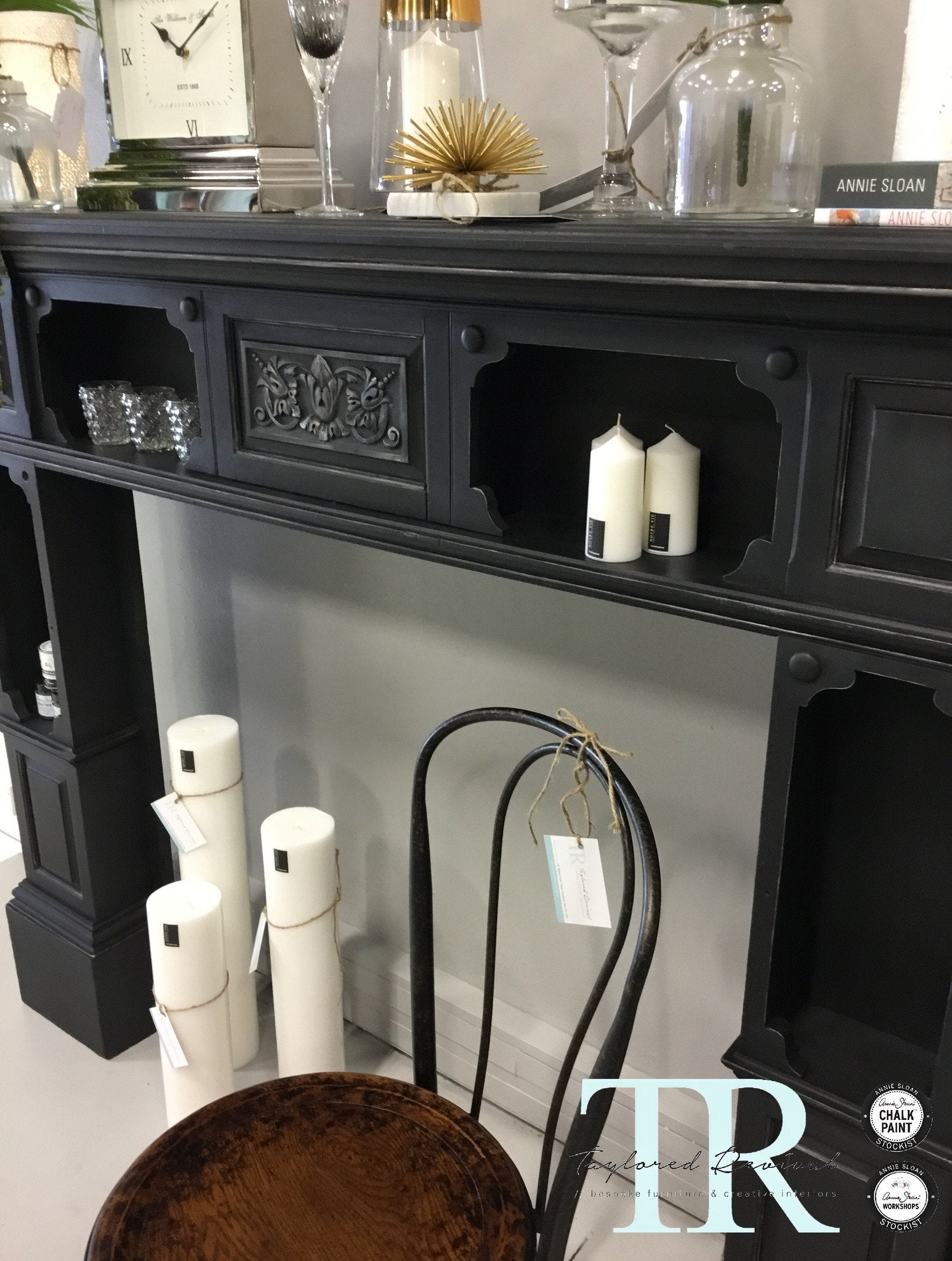 Not For Sale - Sabrina : Oak Fire Surround in Antique Black