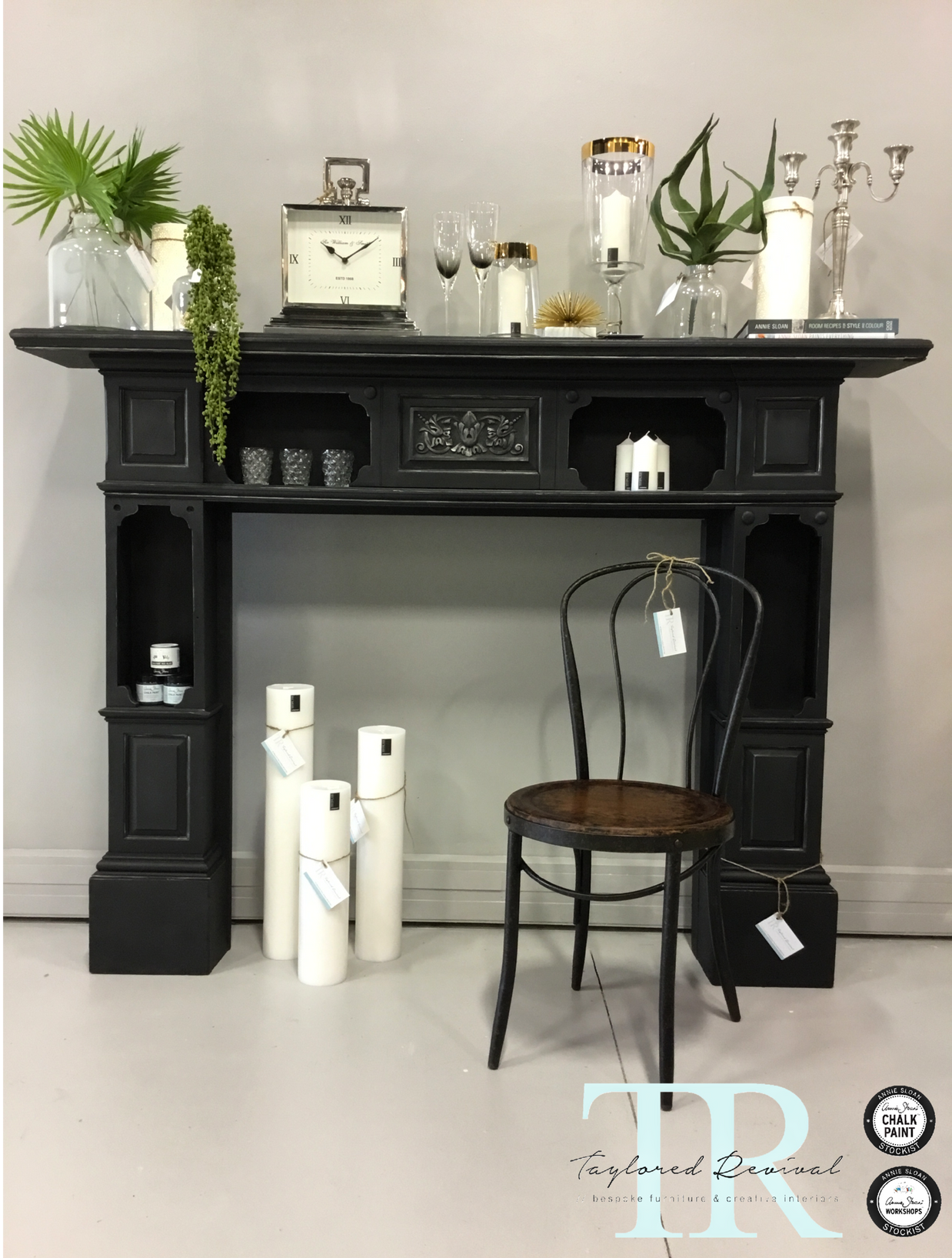 Not For Sale - Sabrina : Oak Fire Surround in Antique Black