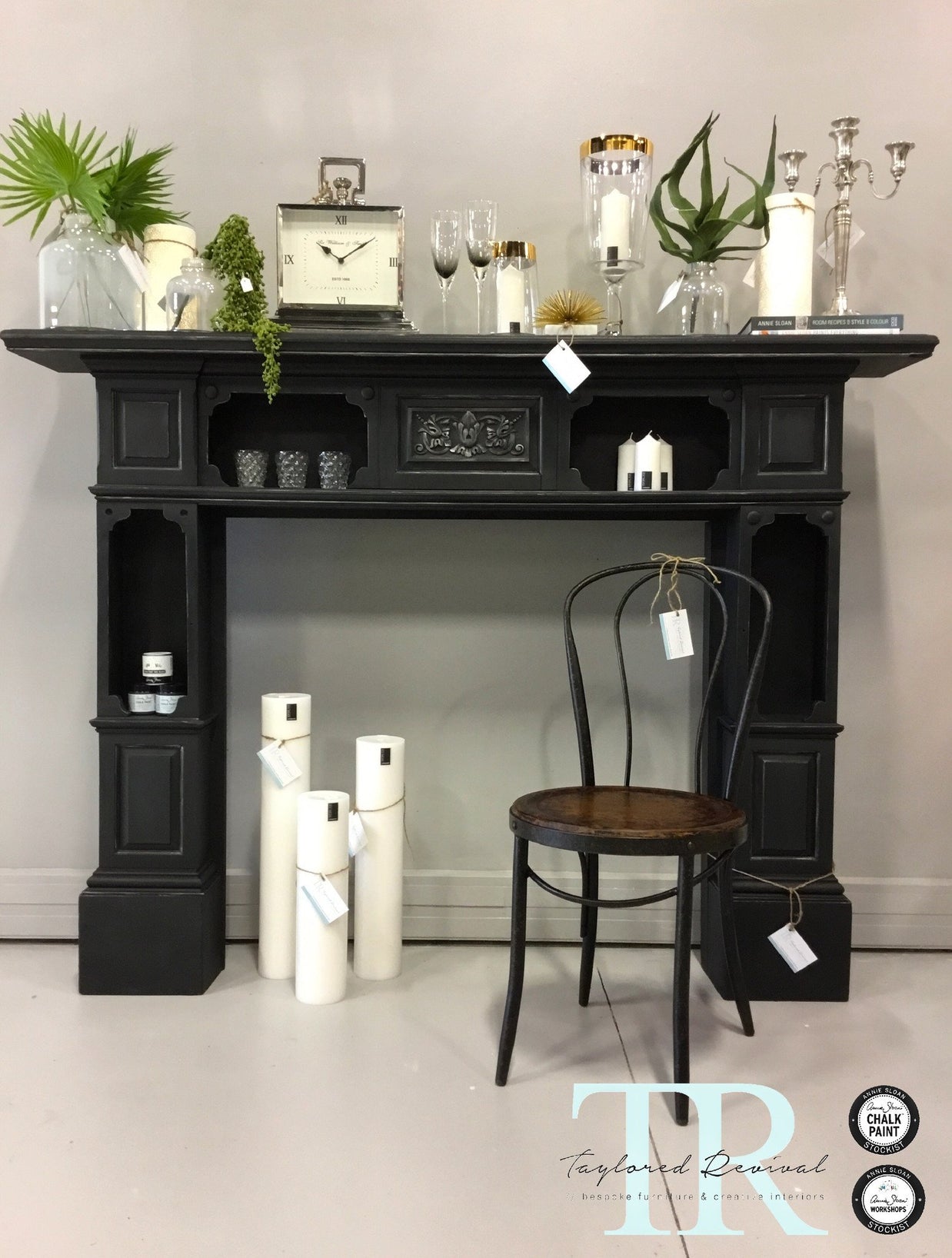 Not For Sale - Sabrina : Oak Fire Surround in Antique Black