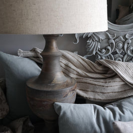 Not For Sale - Giselle: Carved Solid Wood mirror in soft blues.