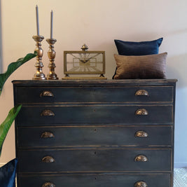 Not For Sale - Rita: Rustic desk with large set of drawers