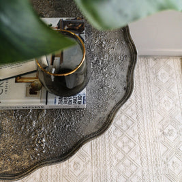 Not For Sale - Casey: Textured Metallic Side Table