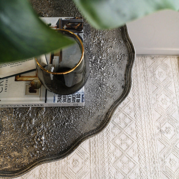 Not For Sale - Casey: Textured Metallic Side Table