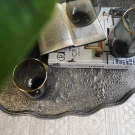 Not For Sale - Casey: Textured Metallic Side Table
