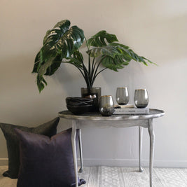 Not For Sale - Casey: Textured Metallic Side Table