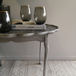 Not For Sale - Casey: Textured Metallic Side Table