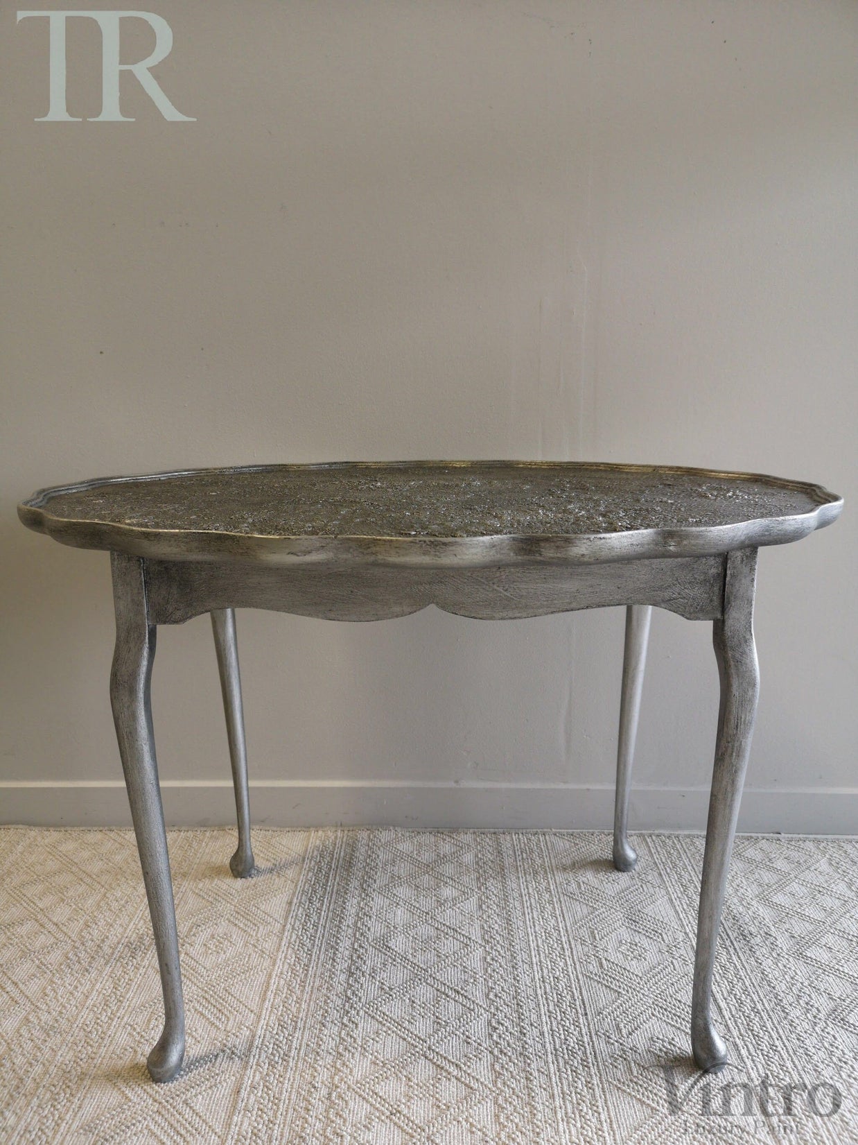 Not For Sale - Casey: Textured Metallic Side Table