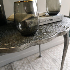 Not For Sale - Casey: Textured Metallic Side Table