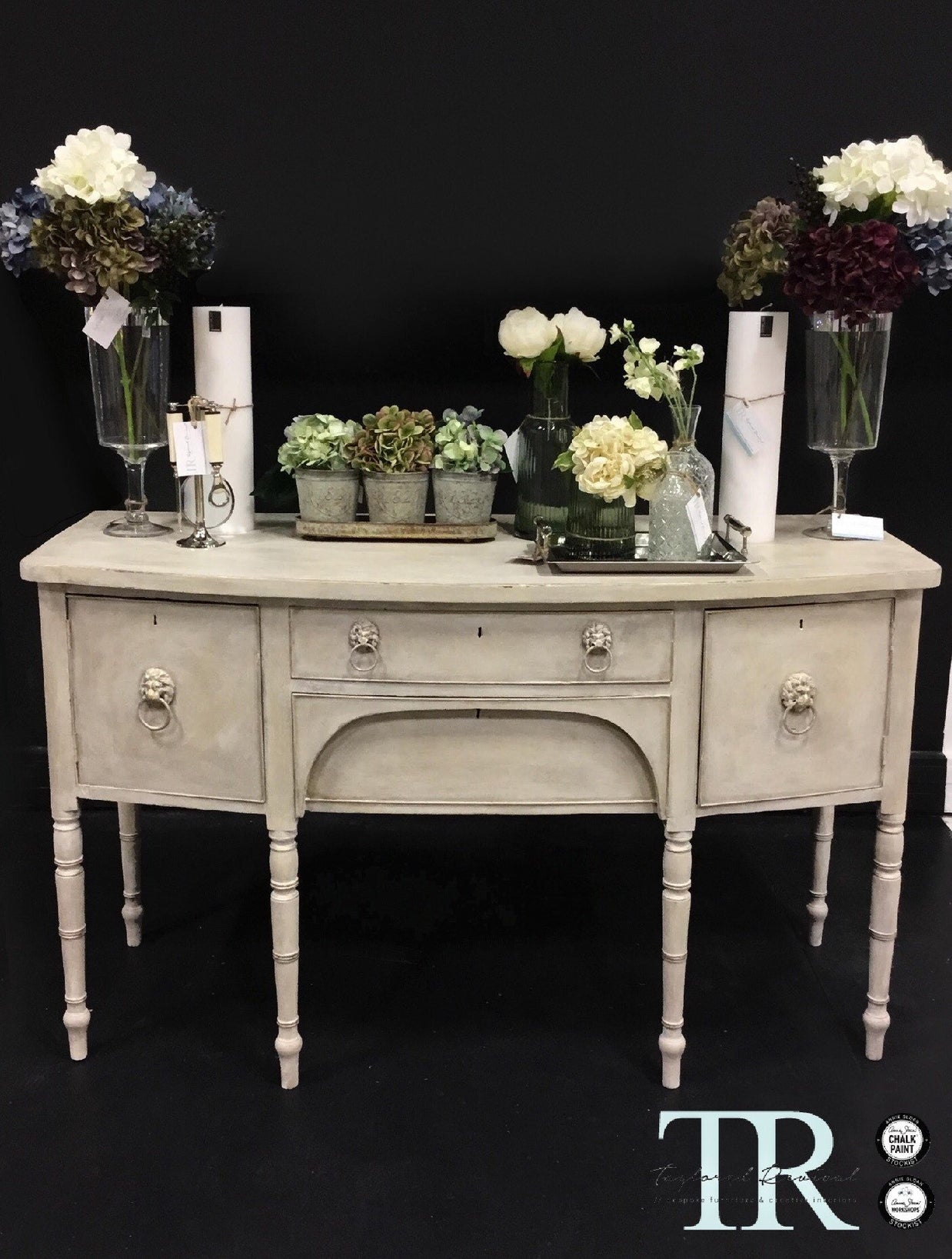 Not For Sale - Anastasia: Hand painted Mahogany sideboard