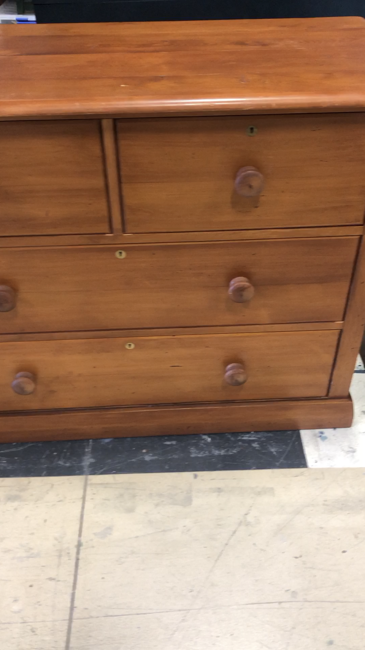 Not For Sale - Commissioned Set of Drawers in Victorian Black